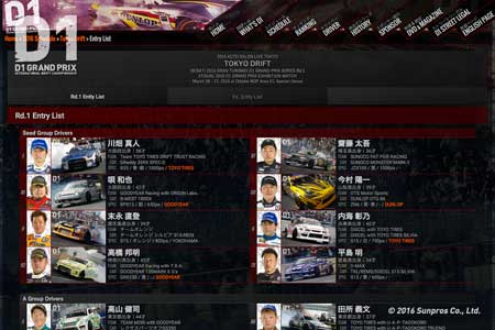 第1戦エントリーリスト