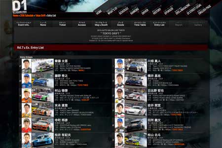 第7戦エントリーリスト